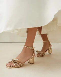 Discount Mikel Bow Mid-Heel Sandal FOR THE GUESTS|FOR THE BRIDE