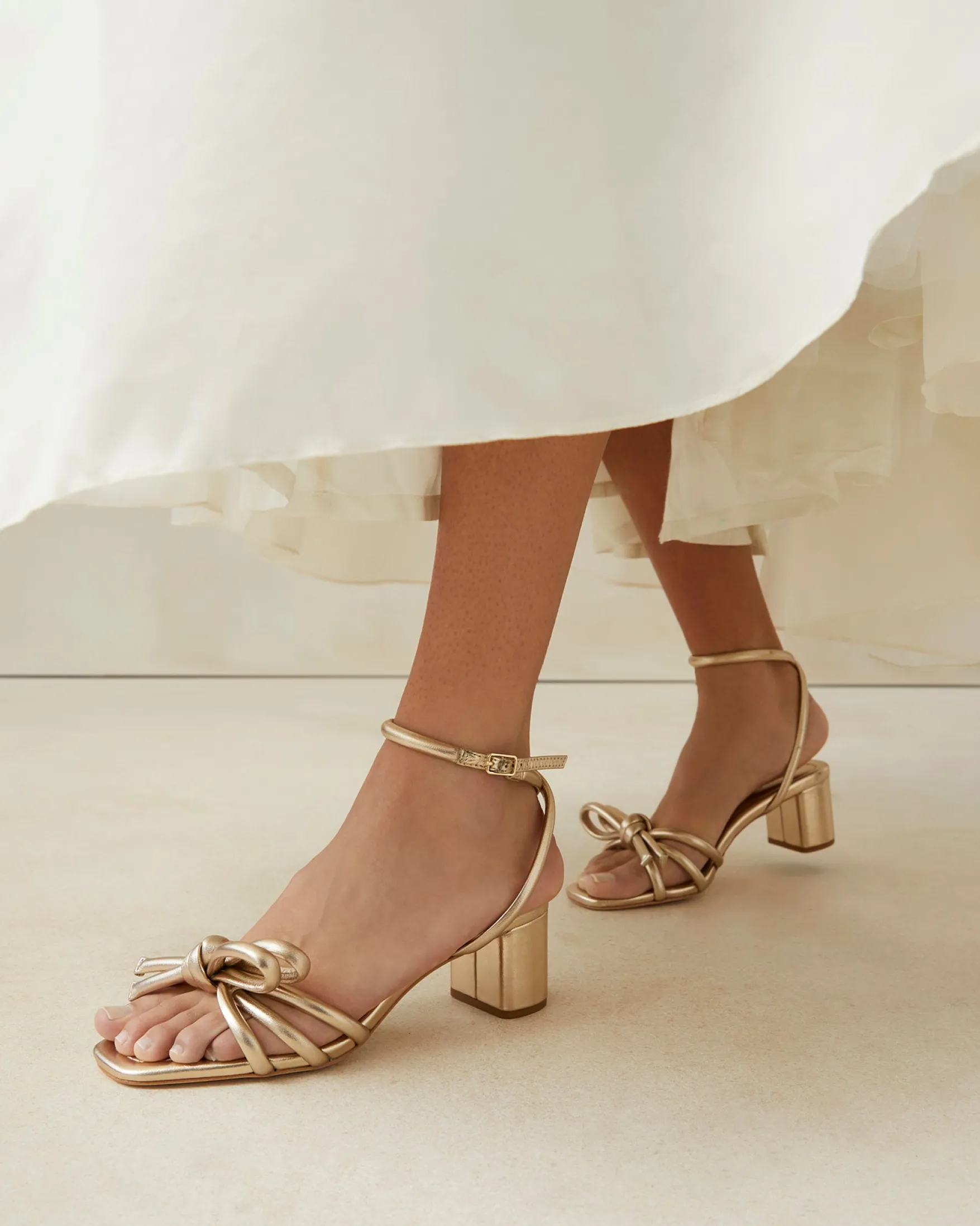 Clearance Mikel Bow Mid-Heel Sandal FOR THE GUESTS|FOR THE BRIDE