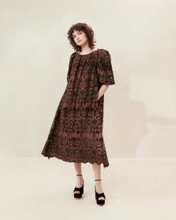 Outlet Mimi Blue Puff-Sleeve Dress Jessie Loves|Dresses