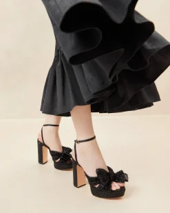 Sale Natalia Platform Bow Heel FOR THE GUESTS|FOR THE BRIDE