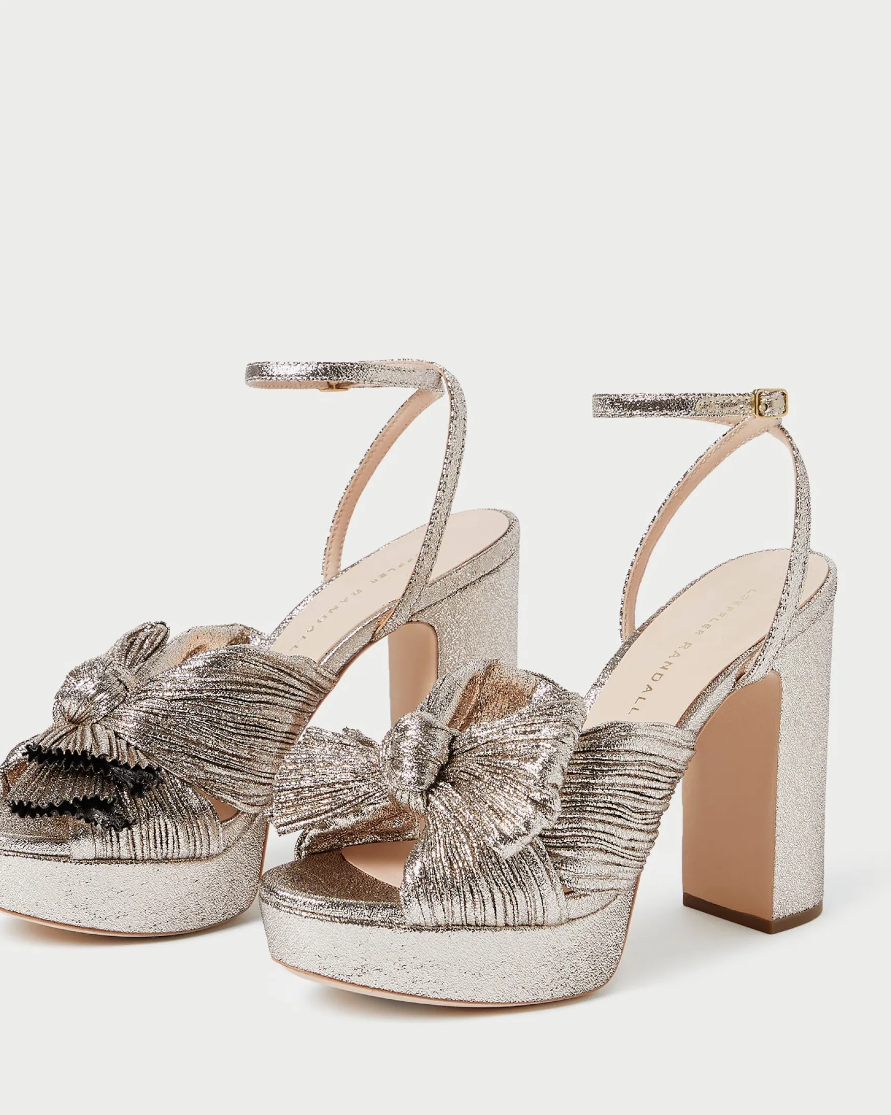 Sale Natalia Platform Bow Heel FOR THE GUESTS|FOR THE BRIDE