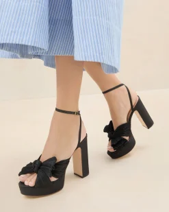 New Natalia Platform Bow Heel SOMETHING BLUE|FOR THE BRIDE