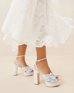 New Natalia Platform Bow Heel FOR THE BRIDE|Heeled Sandals