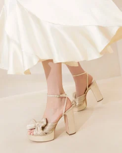 New Natalia Platform Bow Heel FOR THE BRIDE|Heeled Sandals