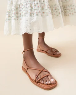 Online Noor Leather Flat Sandal FOR THE GUESTS|Flat Sandals