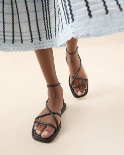 Sale Noor Leather Flat Sandal Flat Sandals
