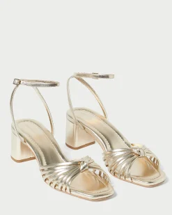 Hot Olivia Knot Mid-Heel Sandal FOR THE BRIDE|Event Essentials