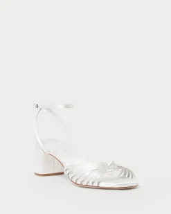 Hot Olivia Knot Mid-Heel Sandal SOMETHING BLUE|FOR THE BRIDE