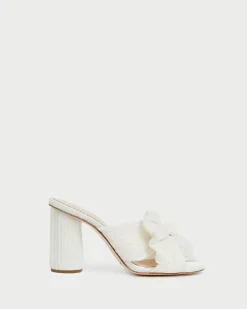 Sale Penny Pleated Bow Heel SOMETHING BLUE