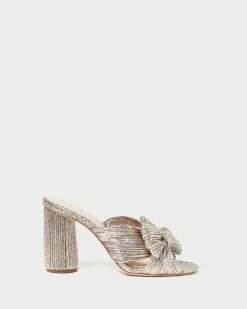 Sale Penny Pleated Bow Heel SOMETHING BLUE
