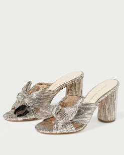 Sale Penny Pleated Bow Heel SOMETHING BLUE