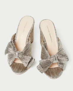 Sale Penny Pleated Bow Heel SOMETHING BLUE