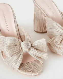 Sale Penny Pleated Bow Heel SOMETHING BLUE