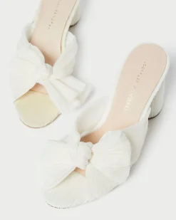 Sale Penny Pleated Bow Heel SOMETHING BLUE