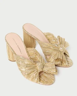 Sale Penny Pleated Bow Heel SOMETHING BLUE