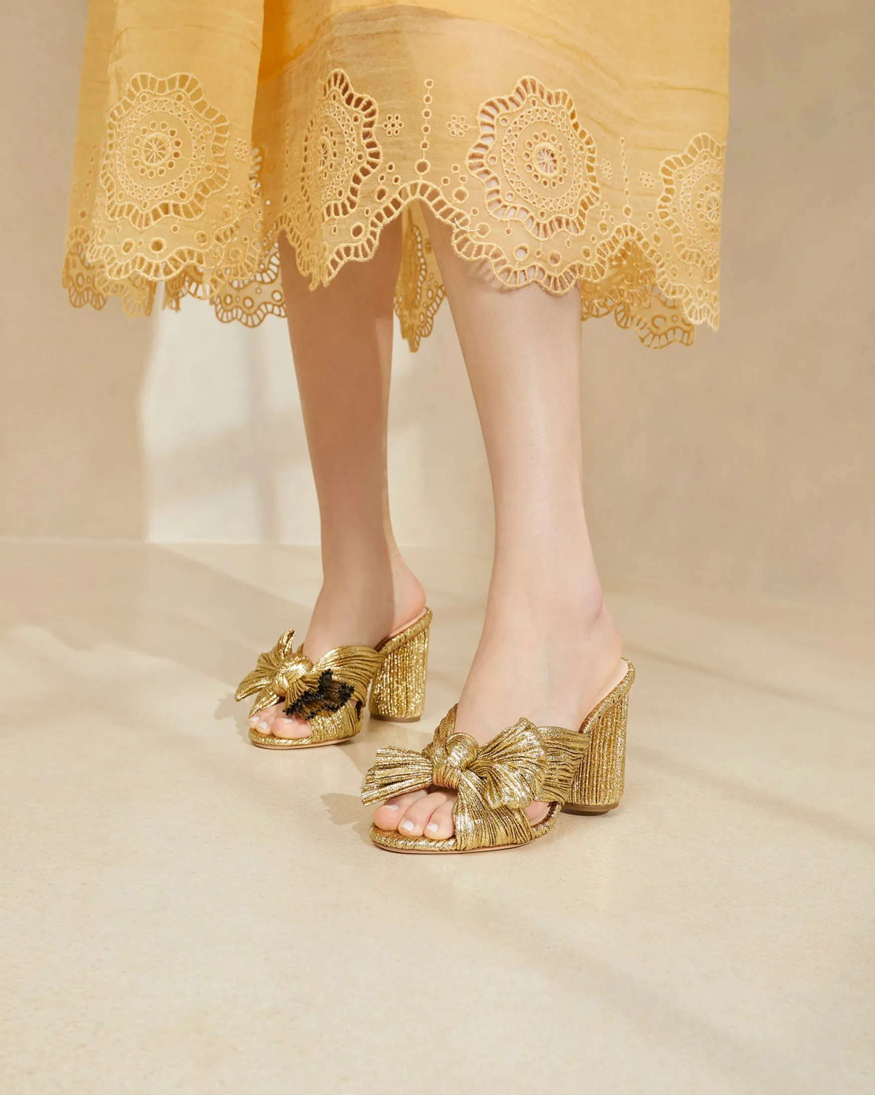 Sale Penny Pleated Bow Heel SOMETHING BLUE