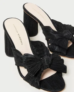 Sale Penny Pleated Bow Heel SOMETHING BLUE