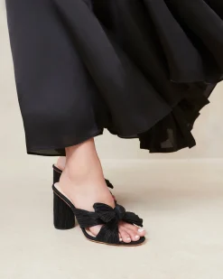 Sale Penny Pleated Bow Heel SOMETHING BLUE