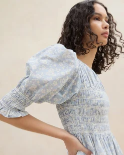 Best Quinn Blue Floral Cinched Dress Dresses