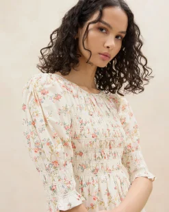 Best Quinn Blue Floral Cinched Dress Dresses
