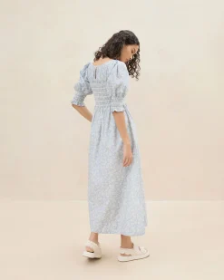 Clearance Quinn Pink Floral Cinched Dress Casual Staples|Event Essentials