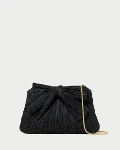 Clearance Rayne Black Bow Clutch Clutches