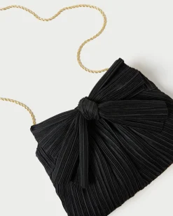 Clearance Rayne Black Bow Clutch Clutches