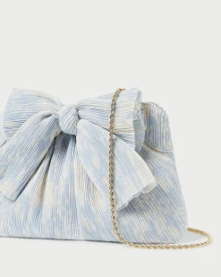Hot Rayne Blue Floral Bow Clutch SOMETHING BLUE|FOR THE GUESTS