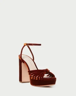 Sale Rivka Suede Platform Sandal FOR THE BRIDE|Heeled Sandals