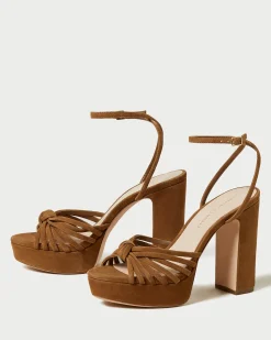 Clearance Rivka Knot Platform Sandal Heeled Sandals