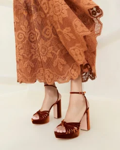 Online Rivka Knot Platform Sandal Heeled Sandals