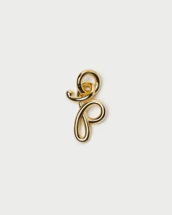 Sale Small Gold Letter "P" Charm Jewelry|Accessories