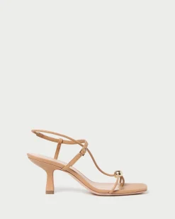 Outlet Triana Dune Leather Mid-Heel Sandal FOR THE GUESTS|Heeled Sandals