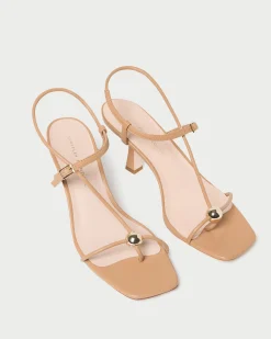 Outlet Triana Dune Leather Mid-Heel Sandal FOR THE GUESTS|Heeled Sandals