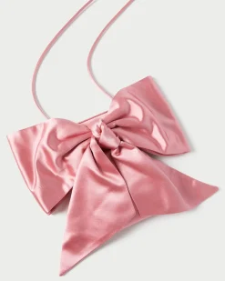 Online Violet Satin Bow Crossbody FOR THE BRIDE|Crossbodies