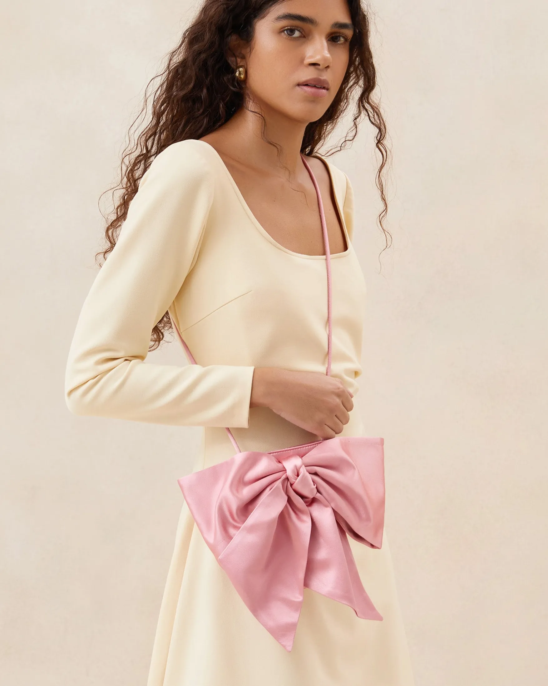 Sale Violet Satin Bow Crossbody Jessie Loves