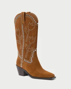 Sale Wilder Cacao Studded Suede Boot Casual Staples|Jessie Loves