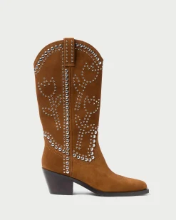 Sale Wilder Cacao Studded Suede Boot Casual Staples|Jessie Loves