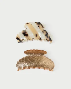 New Yuri Champagne/Tortoise Clip Set Accessories
