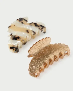 New Yuri Champagne/Tortoise Clip Set Accessories